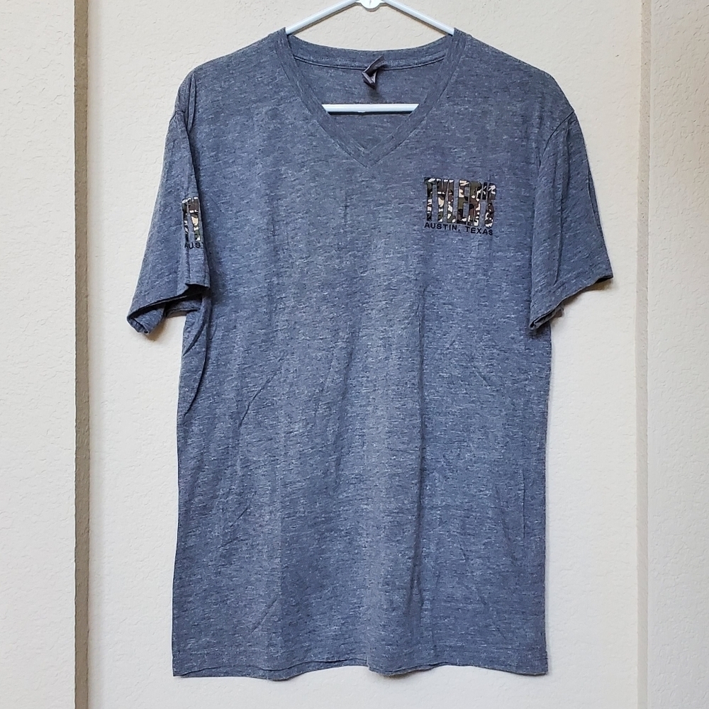 Tyler's Austin V Neck Tee.   Size Large